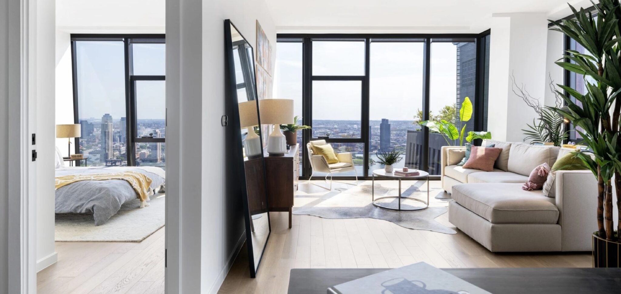 Spacious modern 1-bedroom apartment at The Copper in Murray Hill with natural light and stunning city views.